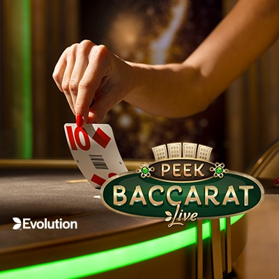 Peek Baccarat — live baccarat van Evolution bij Rivo Casino